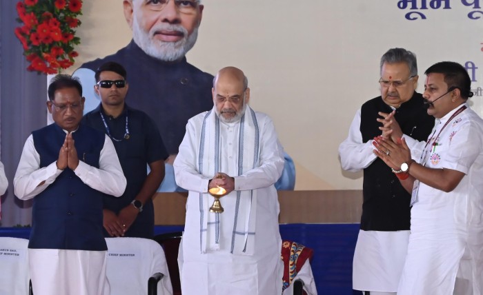 केन्द्रीय गृह मंत्री अमित शाह ने एनएफएसयू और एनएफएसएल का किया भूमिपूजन.. 40 एकड़ में बनेगा दोनों संस्थानों का सर्वसुविधायुक्त आधुनिक भवन