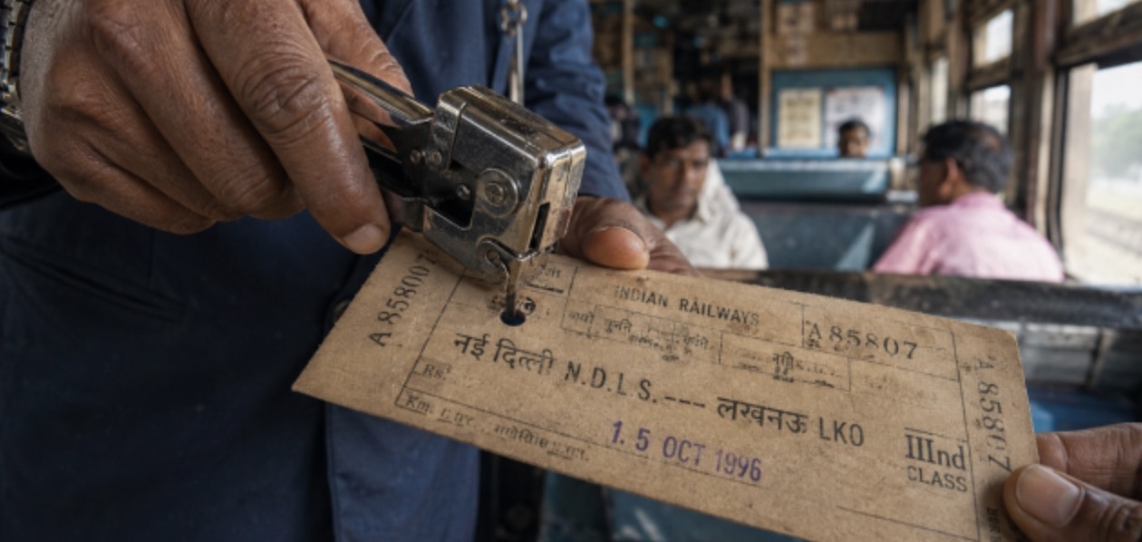पुराने भारतीय रेलवे टिकटों में वे छोटे-छोटे छेद क्यों होते थे? एडमंडसन कार्डबोर्ड टिकटों के पीछे का असली राज