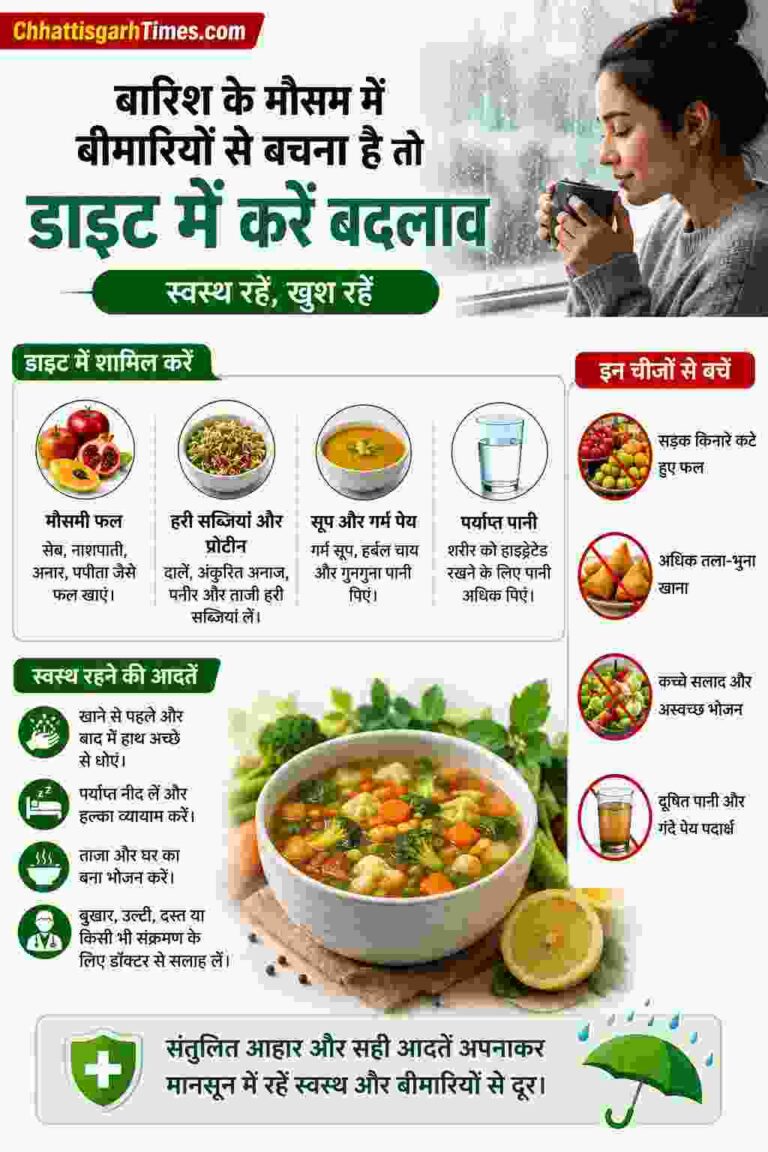 Monsoon Health Tips: बारिश के मौसम में बीमारियों से बचना है तो आज ही बदलें अपनी डाइट, जानें क्या खाएं और किन चीजों से करें परहेज