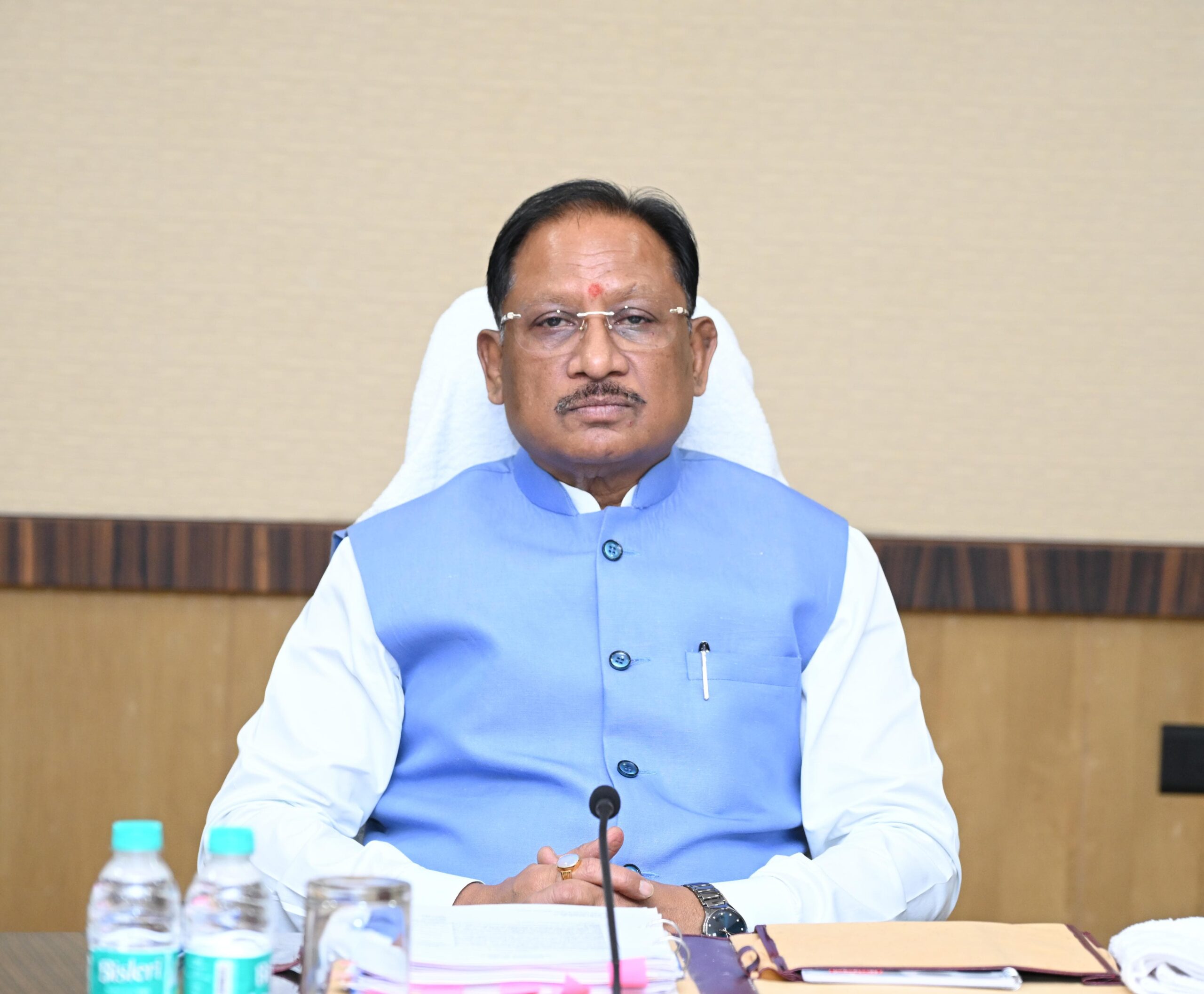 Chief Minister Vishnu Deo Sai today chaired the Cabinet Meeting at Mantralaya (Mahanadi Bhavan)