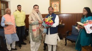 मंत्री रामविचार नेताम ने केंद्रीय परिवहन मंत्री नितिन गडकरी से दिल्ली में की सौजन्य मुलाकात
