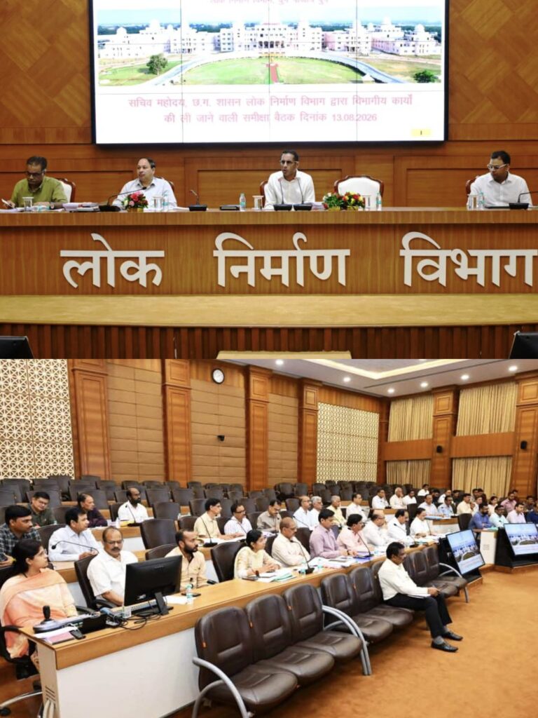 लोक निर्माण विभाग के सचिव ने सड़क एवं भवन निर्माण कार्यों की प्रगति की समीक्षा की