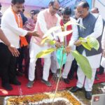 Union Minister Shivraj Singh Chouhan and Chief Minister Vishnu Deo Sai Plant Saplings at Jetha in Sakti