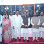 Chief Minister Vishnu Deo Sai felicitates teachers, meritorious students in Bemetara; announces Rs 2 crore for Gaurav Path
