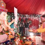 Chief Minister Vishnu Deo Sai performs Ganpati Sthapana and puja with his family at official residence