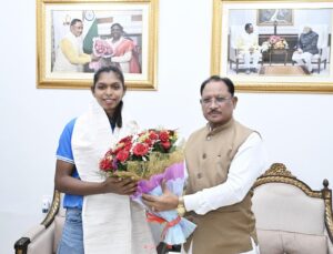 Chief Minister Vishnu Deo Sai Announces Rs 51 Lakh Incentive for Asian Games Gold Medallist Sanju Devi