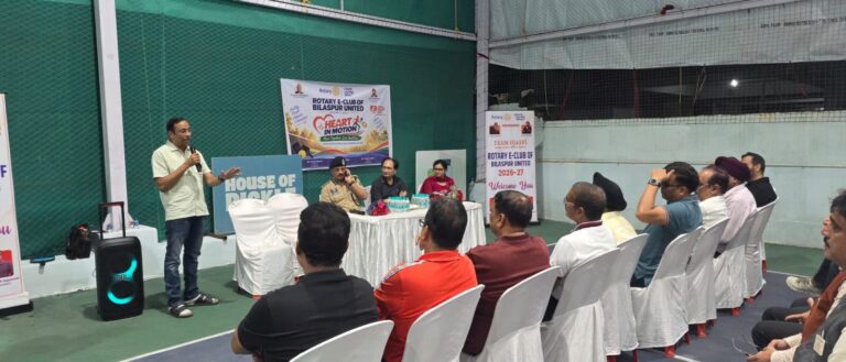 Rotary E-Club of Bilaspur United Organises ‘Heart in Motion’ Programme on World Heart Day