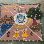 सेवा संकल्प अभियान : नारायणपुर में जिला स्तरीय रंगोली प्रतियोगिता संपन्न