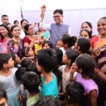 आंगन मिलन सेवा में शामिल हुए वित्त मंत्री ओ.पी. चौधरी