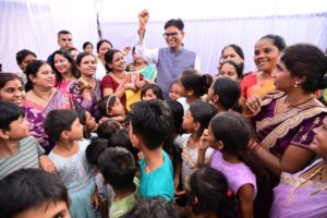 आंगन मिलन सेवा में शामिल हुए वित्त मंत्री ओ.पी. चौधरी