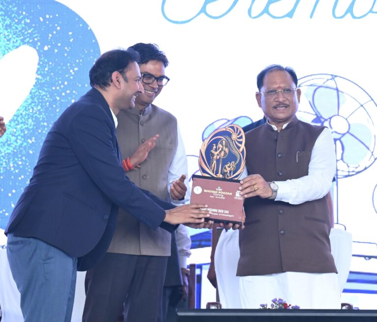 Chief Minister Performs Bhoomipujan for Yash Fans and Appliances Limited’s New Industrial Unit in Nava Raipur
