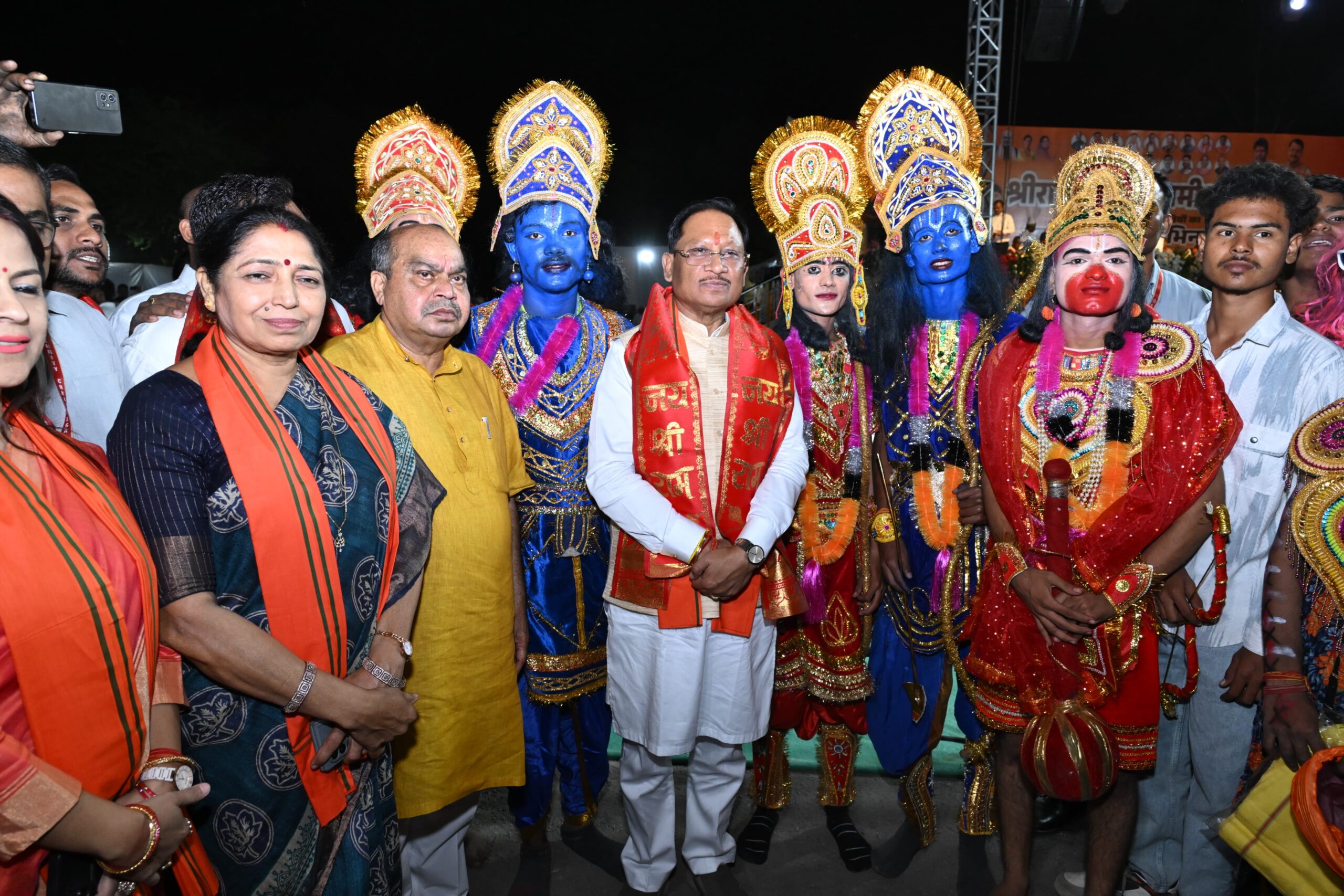 Chief Minister Burns Effigies of Ravana, Kumbhakarna and Meghnad at Raipur’s Historic WRS Ground