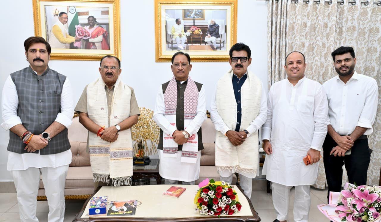 Chief Minister Vishnu Deo Sai meets Rajasthan Legislative Assembly Speaker Vasudev Devnani