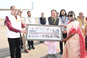 President Droupadi Murmu Departs Raipur After Chhattisgarh Visit