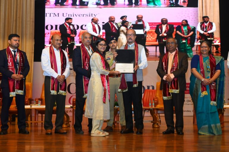 आईटीएम विश्वविद्यालय के 11वें दीक्षांत समारोह में नवाचार, उद्यमिता और आत्मनिर्भर भारत के निर्माण पर राज्यपाल ने दिया जोर