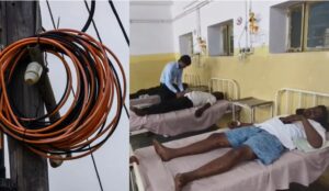 पंचायत चुनाव की बैठक से पहले मातम, हाईटेंशन लाइन की चपेट में आया कांग्रेस का कार्यक्रम स्थल, दो की मौत